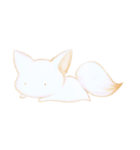 White White fox（個別スタンプ：39）