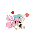 PinkPig and his Pal（個別スタンプ：21）