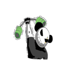 Muscle Panda with black shirt（個別スタンプ：6）