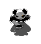 Muscle Panda with black shirt（個別スタンプ：8）