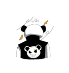 Muscle Panda with black shirt（個別スタンプ：32）