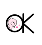 気まぐれピンクのくま（個別スタンプ：10）