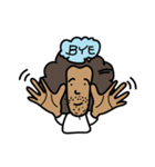 funny afro man（個別スタンプ：1）