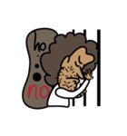 funny afro man（個別スタンプ：3）