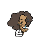 funny afro man（個別スタンプ：4）