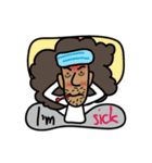 funny afro man（個別スタンプ：7）