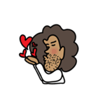 funny afro man（個別スタンプ：17）