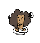 funny afro man（個別スタンプ：22）