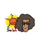 funny afro man（個別スタンプ：24）