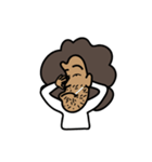 funny afro man（個別スタンプ：29）