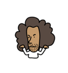 funny afro man（個別スタンプ：31）