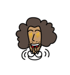 funny afro man（個別スタンプ：35）