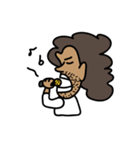 funny afro man（個別スタンプ：36）
