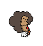 funny afro man（個別スタンプ：37）