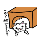 白猫と灰色猫（個別スタンプ：16）