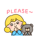 Cutie and Bear（個別スタンプ：6）