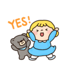 Cutie and Bear（個別スタンプ：22）