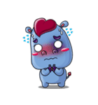 A Very Cool Blue Bobie-Hippo（個別スタンプ：22）