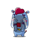 A Very Cool Blue Bobie-Hippo（個別スタンプ：31）