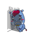 A Very Cool Blue Bobie-Hippo（個別スタンプ：32）