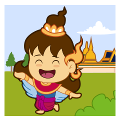 [LINEスタンプ] Kinorn and Kinaree in traveling