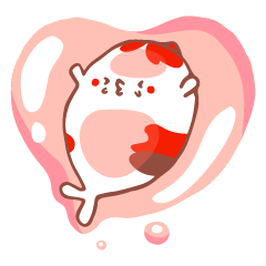 [LINEスタンプ] Koi the Fatty Fish