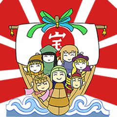 [LINEスタンプ] 7 Lucky Girls (Primary Daily 07)