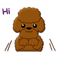 [LINEスタンプ] I Love Toy Poodle