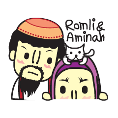 [LINEスタンプ] Romli ＆ Aminah