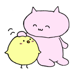 [LINEスタンプ] にゃんぴよ