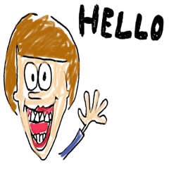 [LINEスタンプ] New smile man