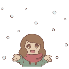 [LINEスタンプ] 冬に使えるしきちゃん