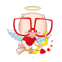 [LINEスタンプ] Piggy in Love