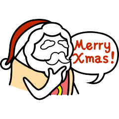 [LINEスタンプ] Hot Dog Man : Christmas
