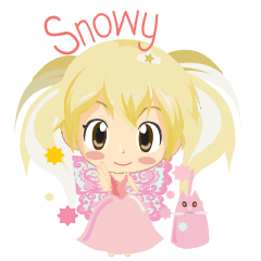[LINEスタンプ] Snowy princess (JP)