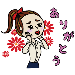 [LINEスタンプ] ツル子先輩