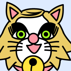 [LINEスタンプ] 七三分けの猫