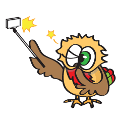 [LINEスタンプ] Happy City Owl