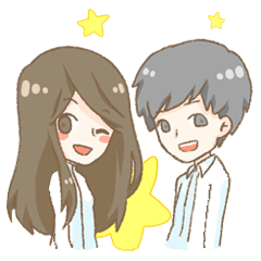 [LINEスタンプ] Sukiko ＆ Friend