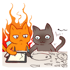 [LINEスタンプ] ゲーマー作者SADONと猫勇者