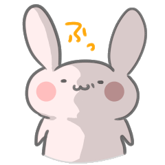 [LINEスタンプ] 君への煽りが止まらないウサギ