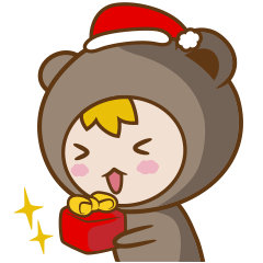 [LINEスタンプ] Santa Bear