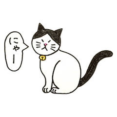 [LINEスタンプ] 白黒ハチワレ猫のむぅたん その3
