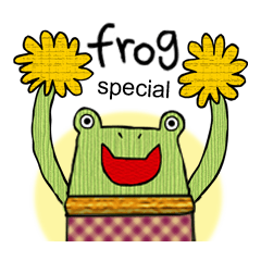 [LINEスタンプ] Frog special ！の画像（メイン）
