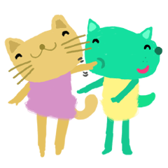 [LINEスタンプ] Sweet Cat and Happy Dog~jp