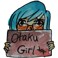 [LINEスタンプ] Otaku Girl >///<