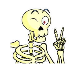 [LINEスタンプ] Skully The Funky Skull