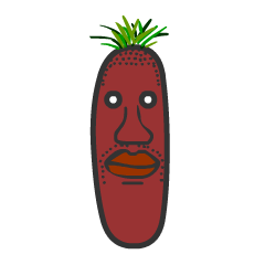 [LINEスタンプ] YASAI : Black Radish