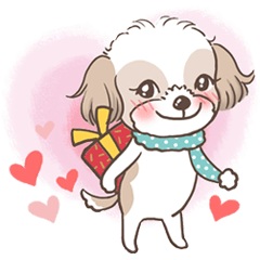 [LINEスタンプ] King ＆ Bow 3 (Lovely Shih Tzu)