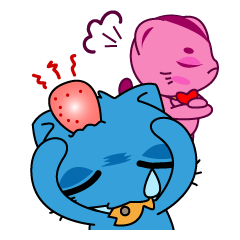 [LINEスタンプ] Bluecat the second words